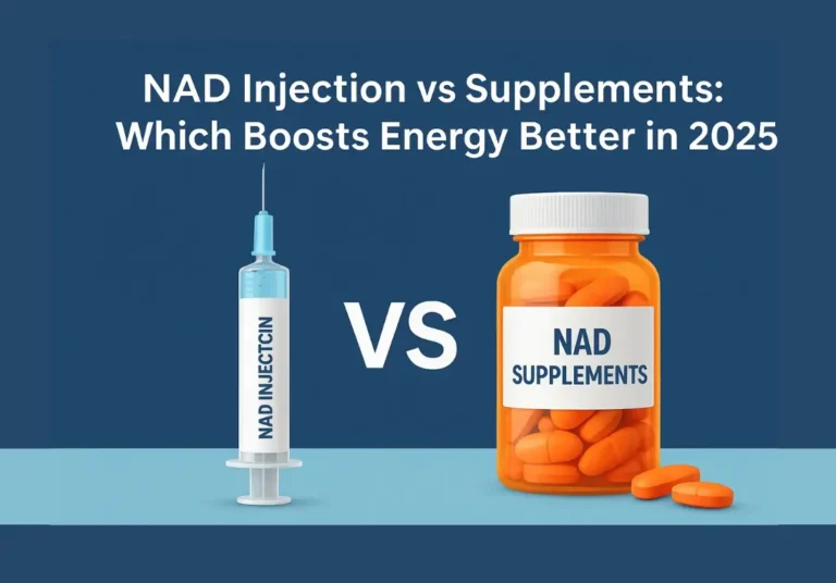 NAD Injection vs Supplements: Energy Boost Comparison 2025