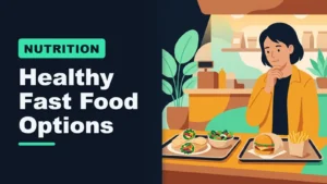 Healthy fast food options: choosing between a wrap and a burger tray