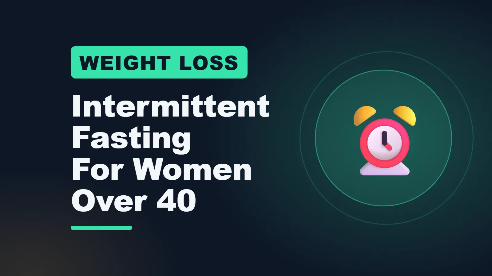 Intermittent fasting for women over 40